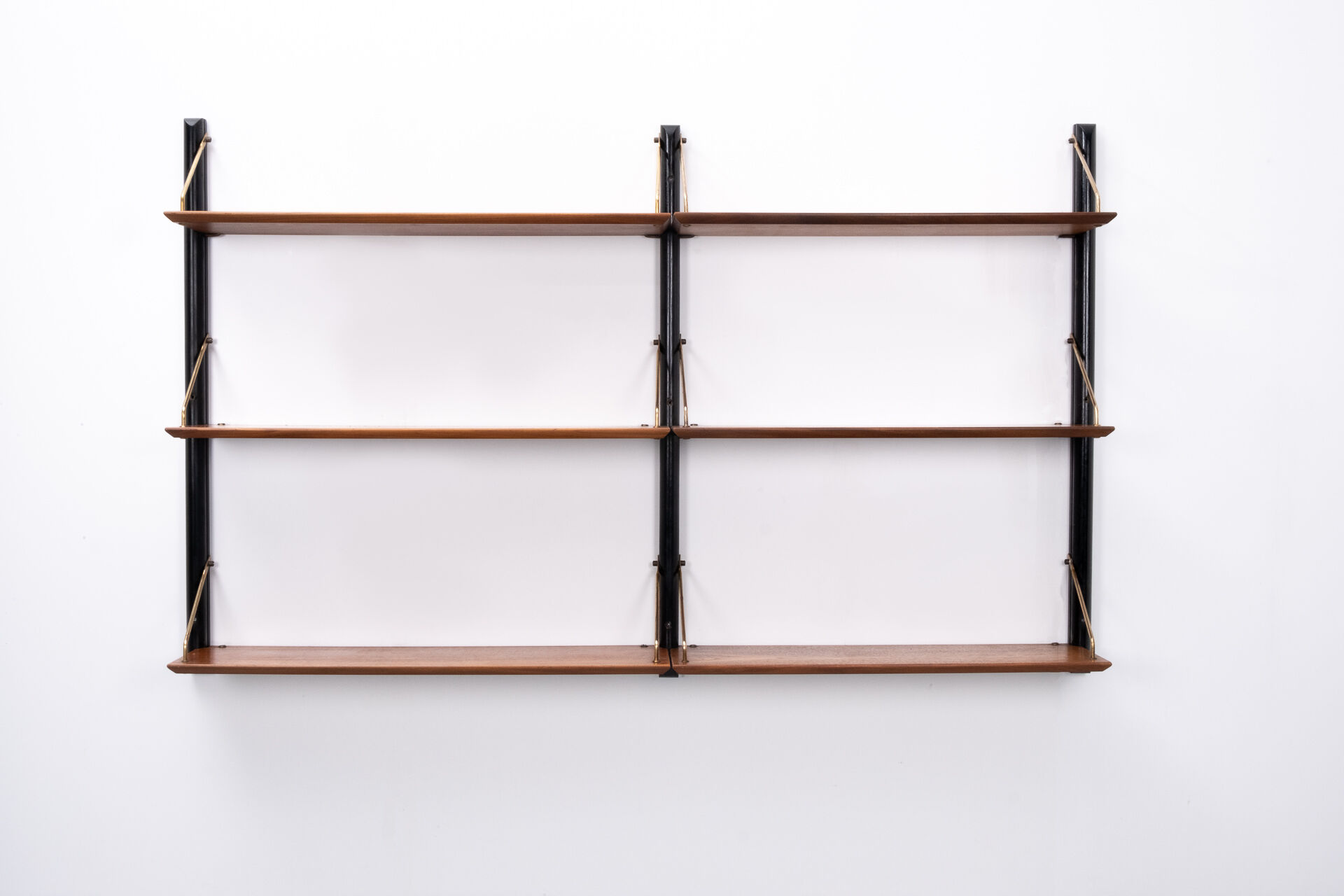 Louis Van Teeffelen Teak Wall Unit for Wébé, 1960s