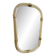 Elegant "Torciglione" Gold Murano Glass Wall Mirror in Barovier Style