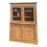 Antique 2-part sideboard in raw solid wood