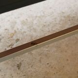 Modernist coffee table vintage wood, metal and glass