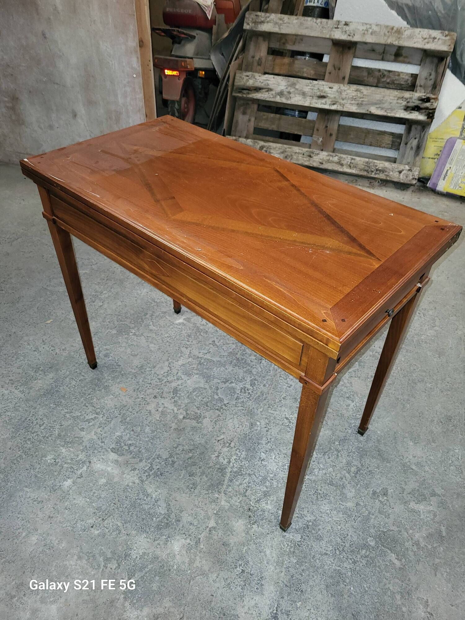 Walnut game table