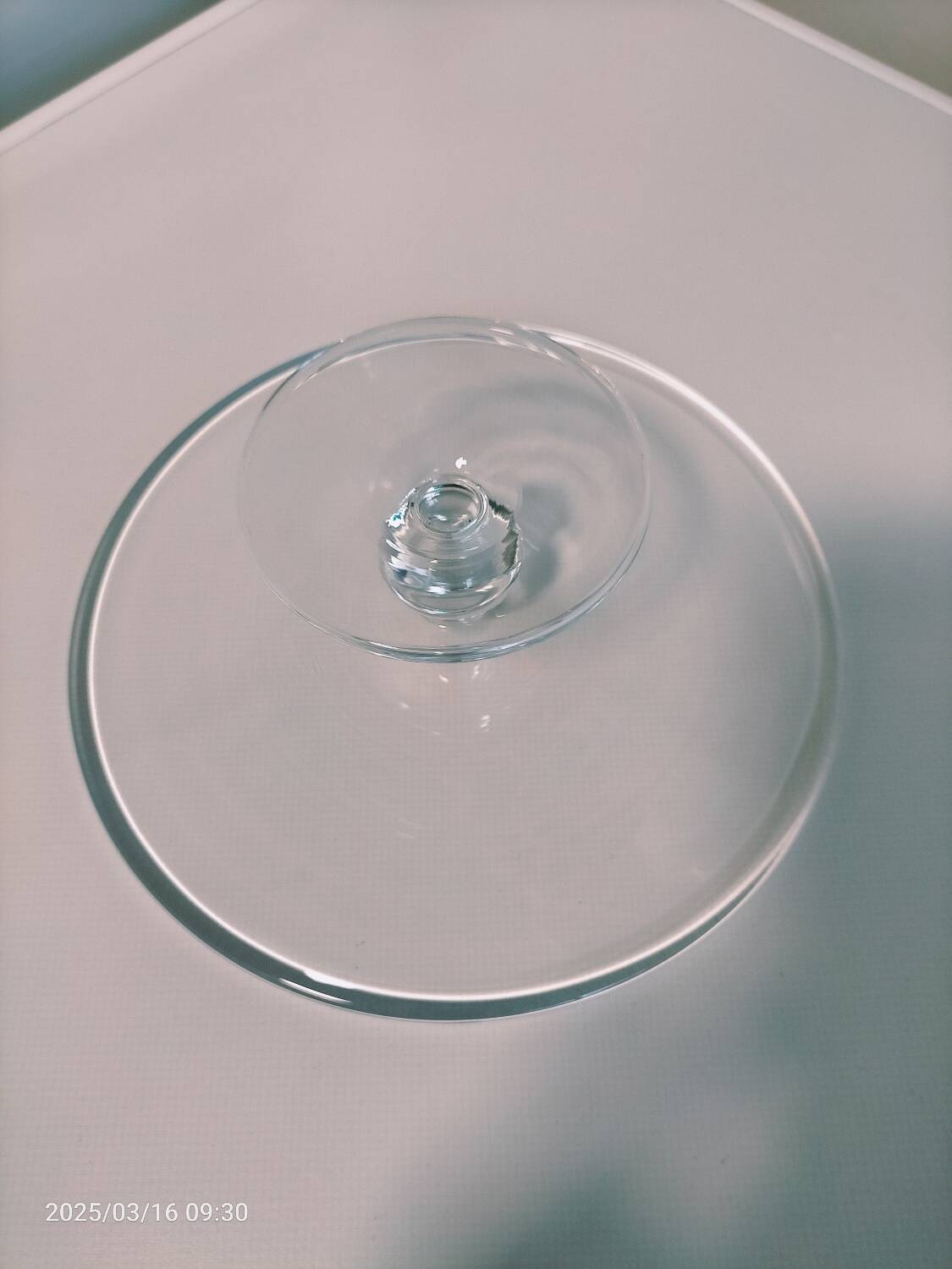 Glass footed dish