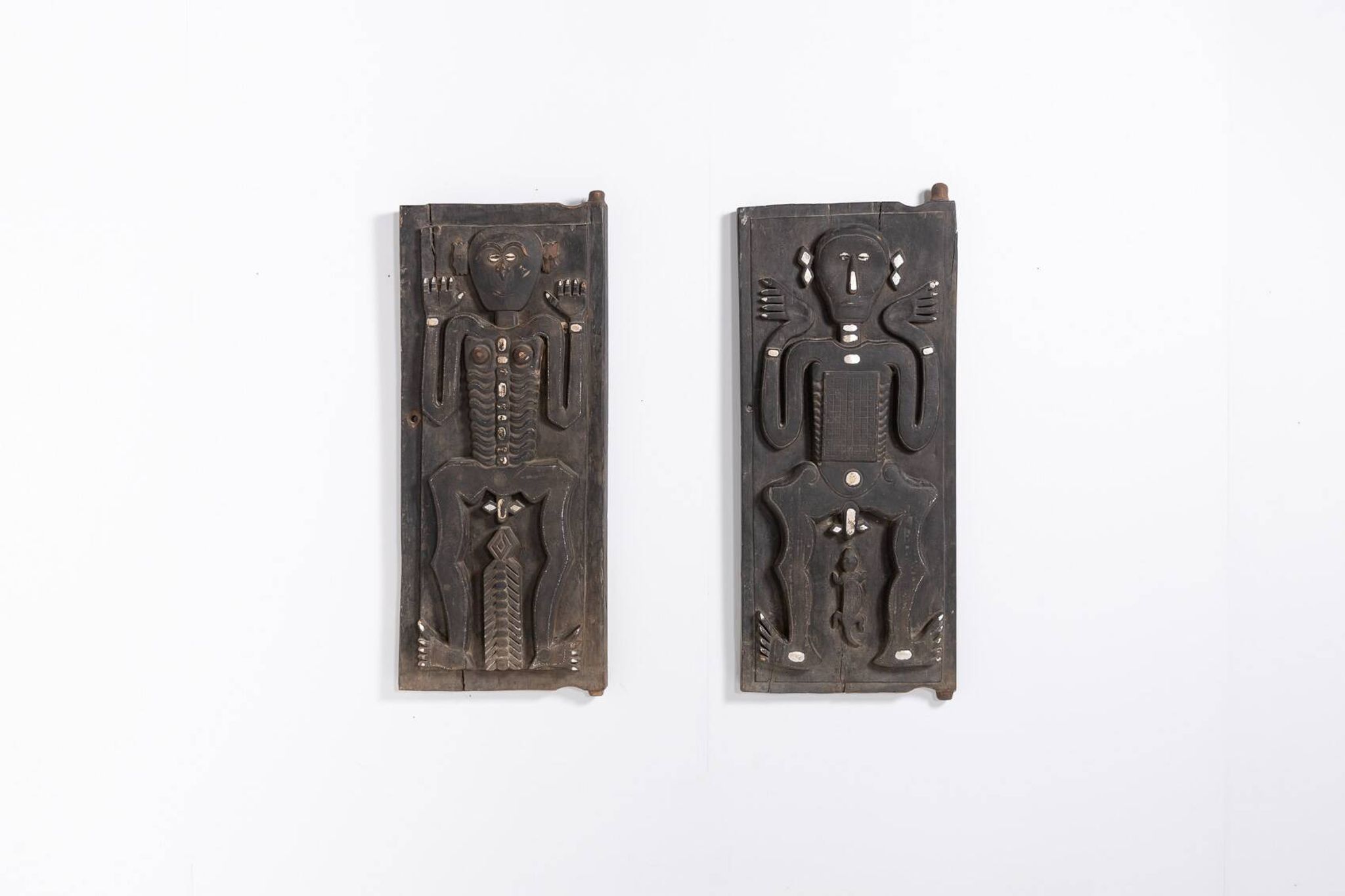 Art africain – Panneaux de bois, milieu du XXe siècle