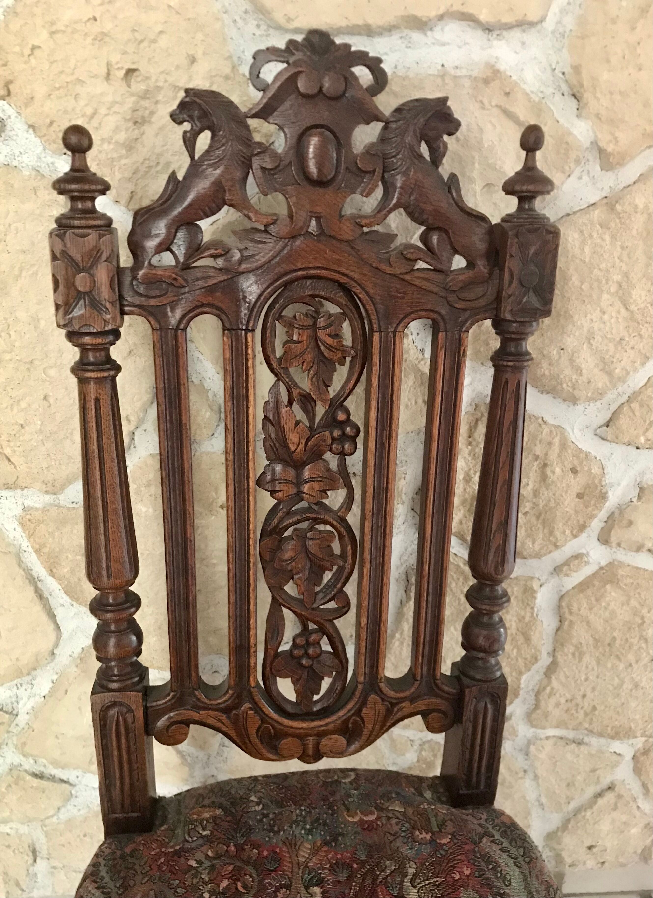 Pair of neogothic chairs