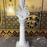 Alabaster table lamp "La Dame de Pic"