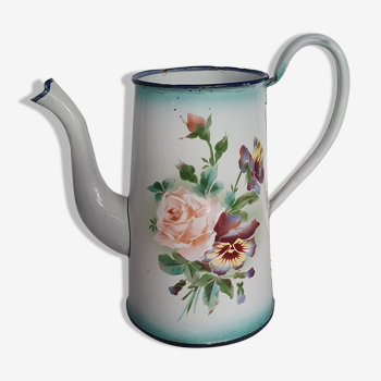 Broc enamel floral decoration