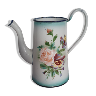 Broc enamel floral decoration