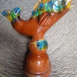 Vintage enamelled ceramic lamp base 1960