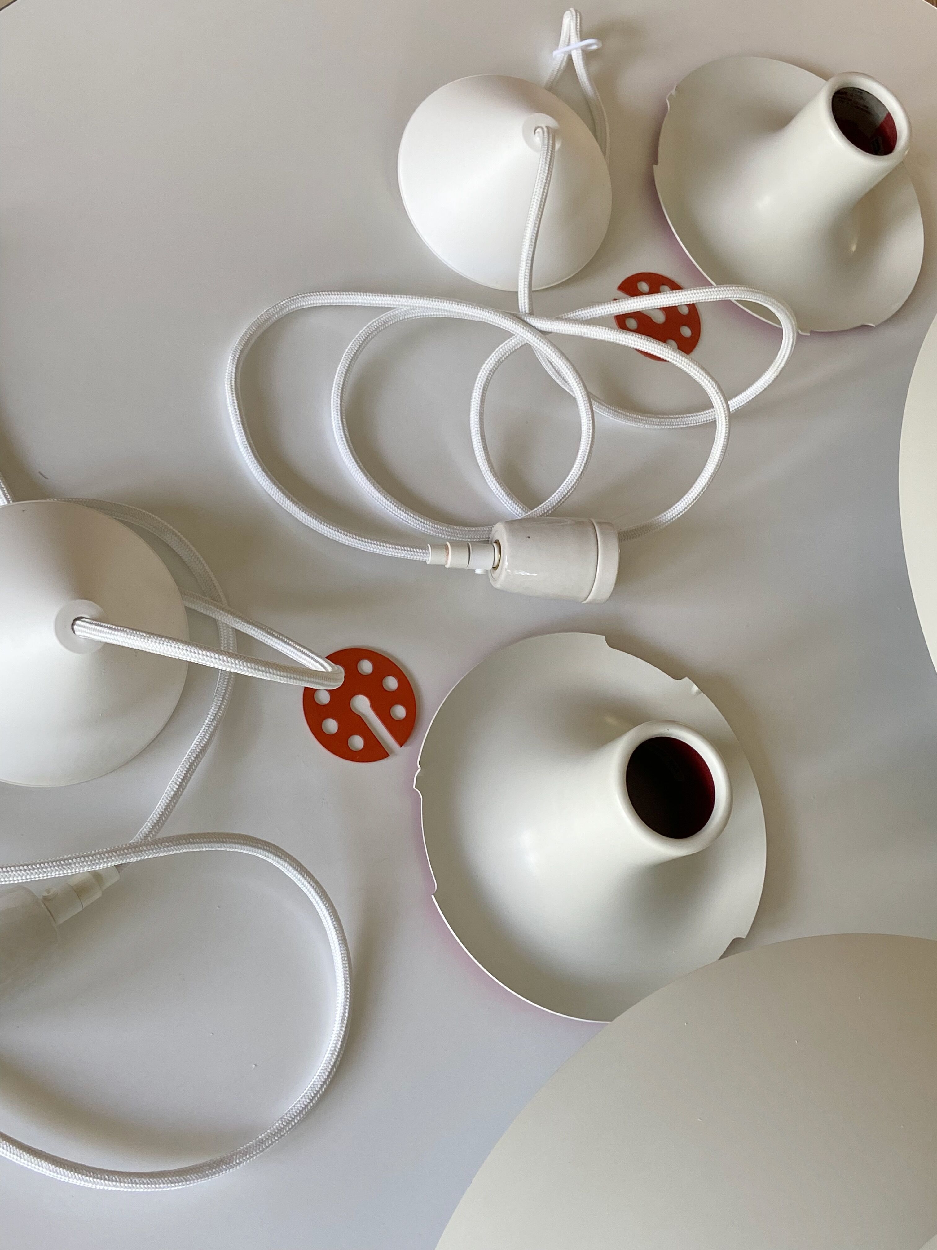 Pair Louis Poulsen PH5 pendant lamps by Poul Henningsen Denmark