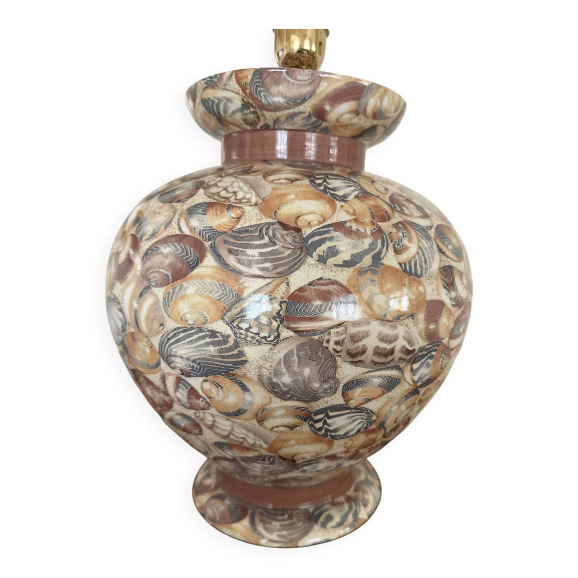 Lamp base Lancel Paris vintage - made in Italy - shell decor