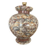 Pied de lampe Lancel Paris vintage-made in Italy- décor coquillages