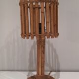 Rattan table lamp 1950