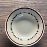 Set of 7 Gien soup plates, Gaston model