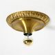 1960's Space Age Pop Art  brass and metal wall or ceiling lamp by Sölken