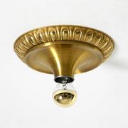 1960's Space Age Pop Art  brass and metal wall or ceiling lamp by Sölken