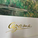 Museum poster reproduction of classical painting The House of Father Lacroix in Auvers by Cézanne