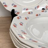 Set of 6 Porcelor Ceranord earthenware soup plates