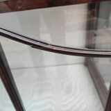 English art nouveau showcase. mahogany