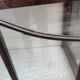 Vitrine anglaise art nouveau. acajou