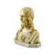 Alabaster Marble Bust Christ Sacred Heart Antique 1920 Signed 32cm