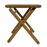 vintage side table stool thonet style webbing
