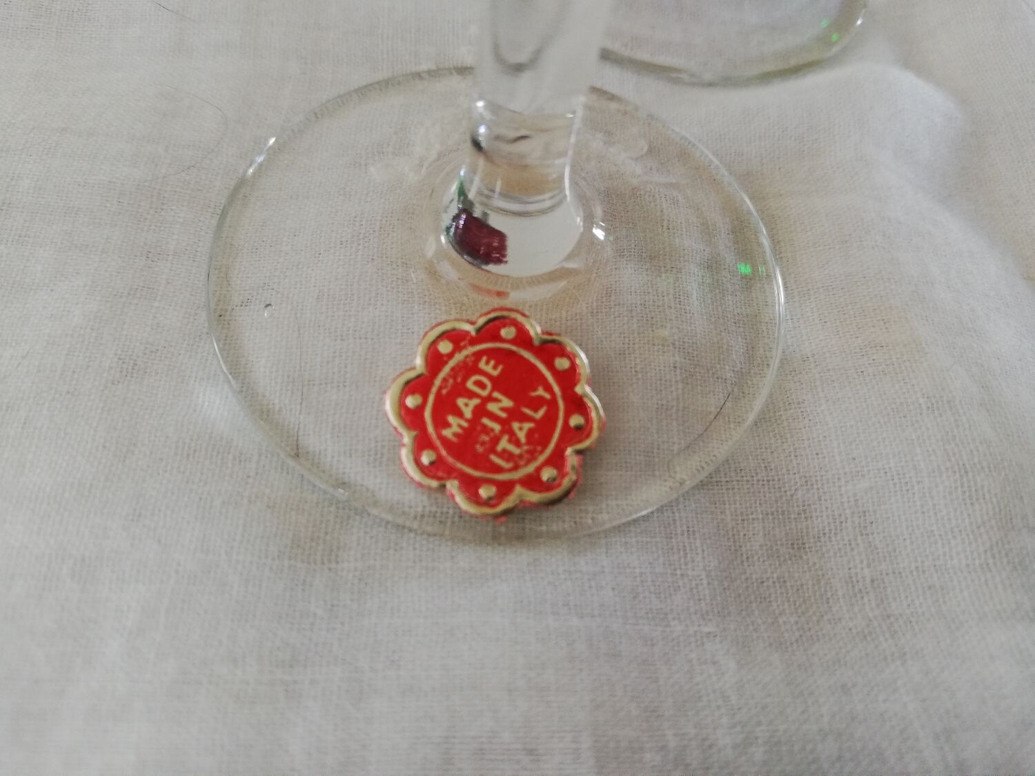 Set Italian vintage alcohol glasses