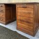 Bureau de notaire, meuble de métier, bois, vintage, début XXème.