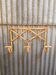 Vintage rattan wicker coat rack