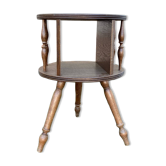 Gueridon side table turned wood
