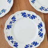 6 assiettes à dessert Boch feuilles de chêne