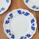 Set of 6 Boch oak leaf dessert plates