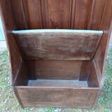 Wooden coat rack trunk