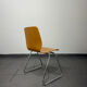 Vintage Casala chair – bent beech – chrome sled base