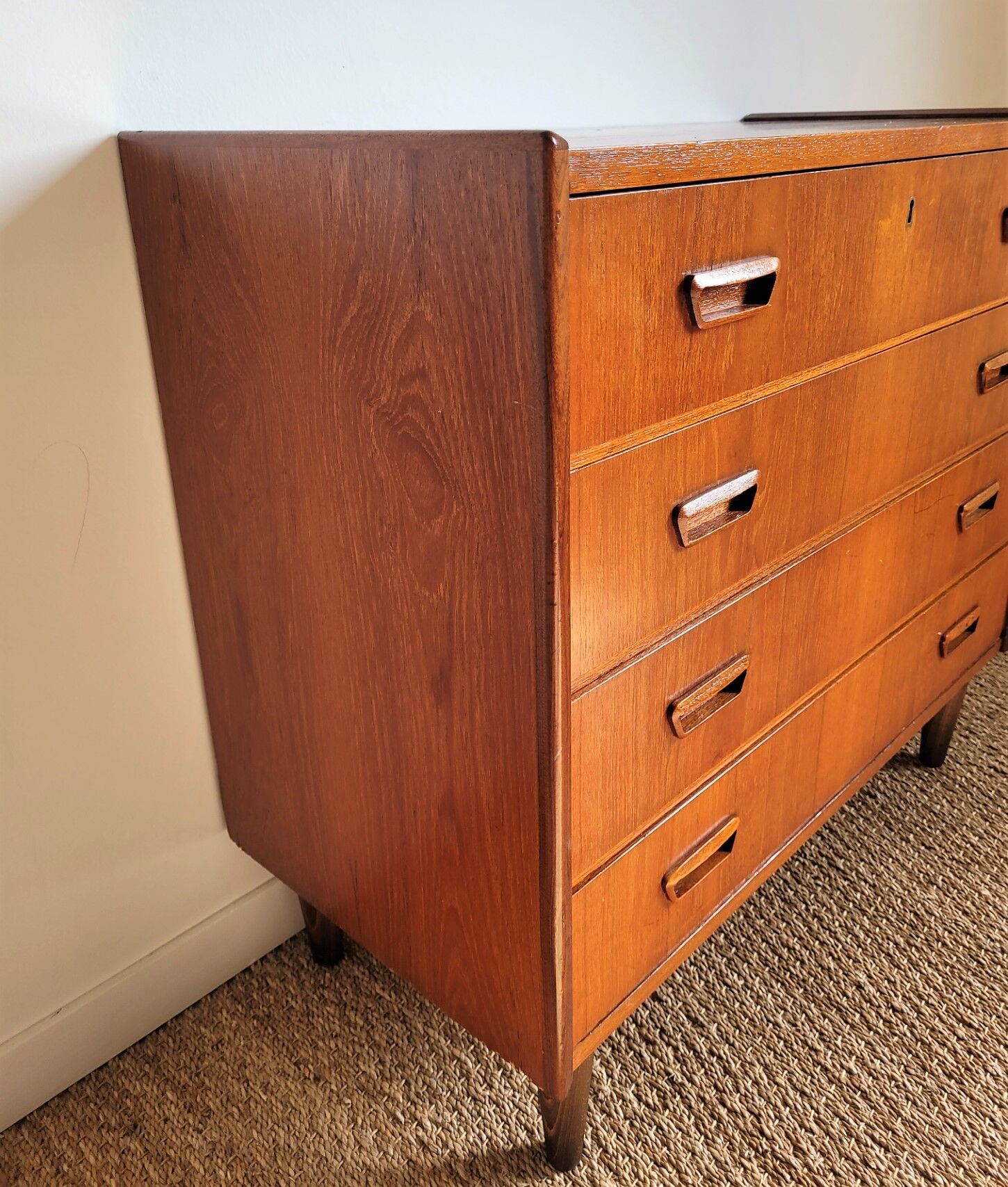 Commode scandinave teck vintage 4 tiroirs