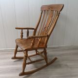 Mid - Century wooden rocking chair