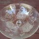 opalescent glass/crystal bowl on a stand