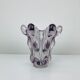 Giraffe vase in Art Vannes crystal, 1950, vintage
