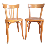 Pair of Baumann bistro chairs