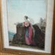 Aquarelle de femme, XIXème