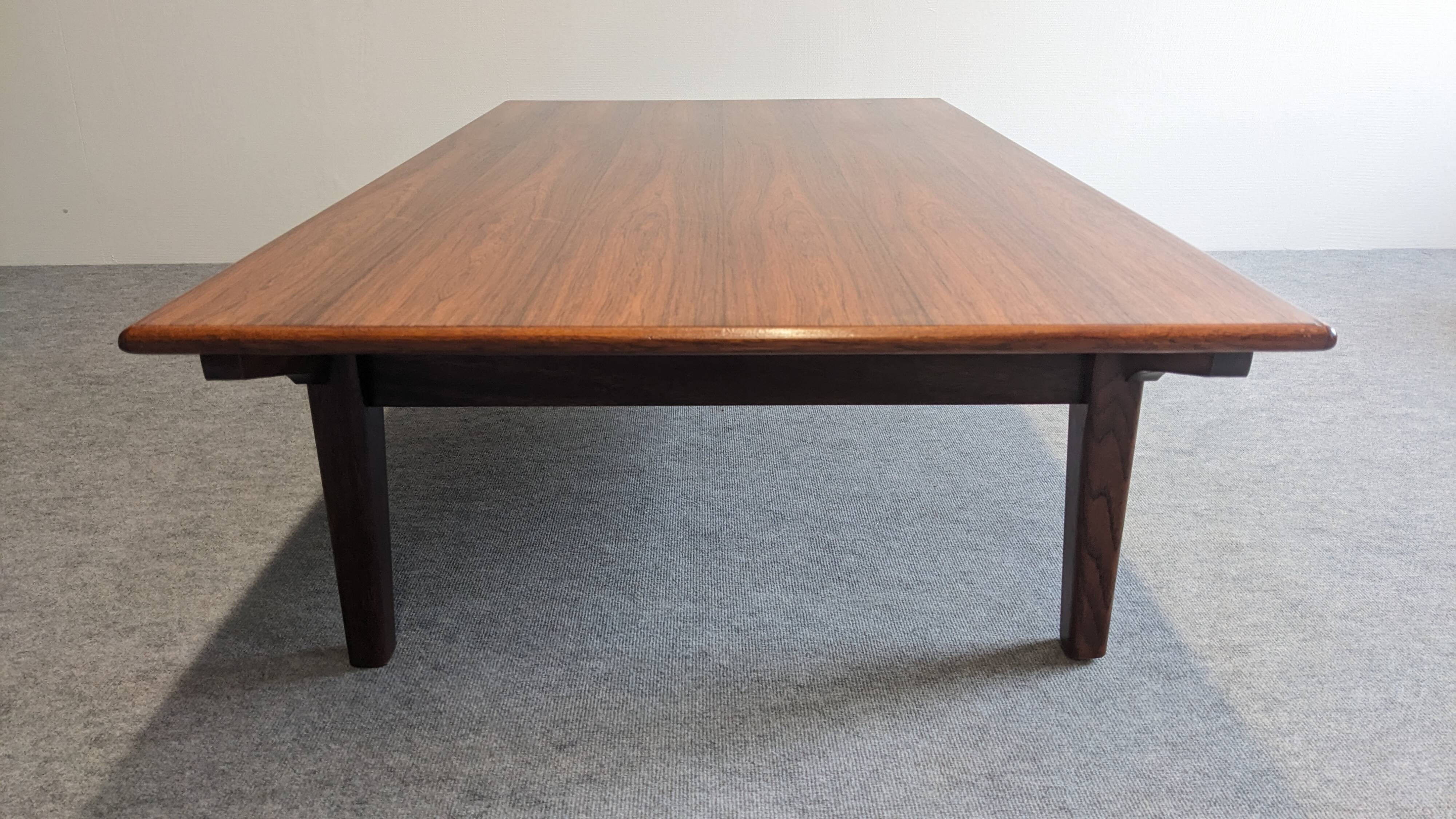 Scandinavian rosewood coffee table, 50s-60s
