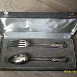 covered in silver metal Christofle 19th century monogrammed