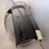 Vintage 70s smoked glass carafe