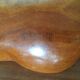 Flower shaped wooden dish