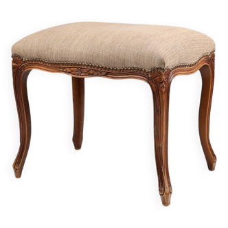Repose-pieds de style Louis XV en bois sculpté, France