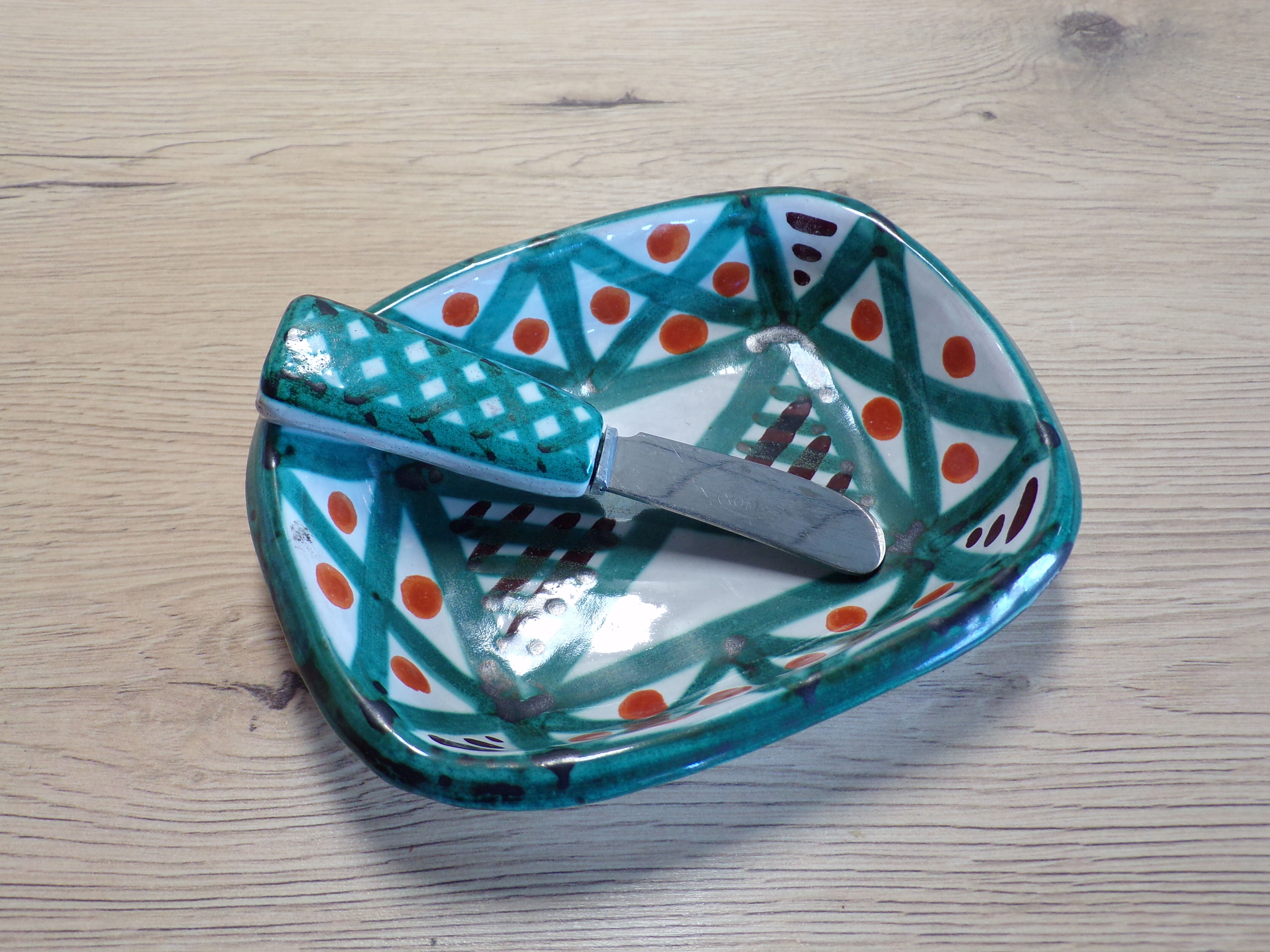 Ceramic butter cellar vallauris antoine fazzio