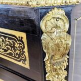 Antique Baroque Revival Inlaid Dresser, 1890s