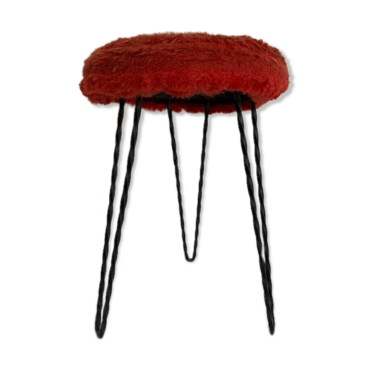 Vintage stool 3 feet twisted