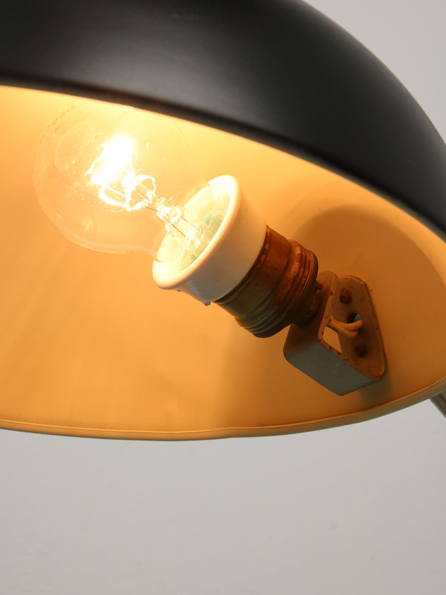 Black Bauhaus Table Lamp, 1930s
