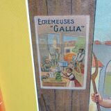 Affiche originale  écremeuses  Gallia 1920