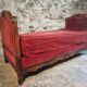 Antique French Louis XV style daybed – single bed – adjustable leg – beech frame – circa 1880–1920
